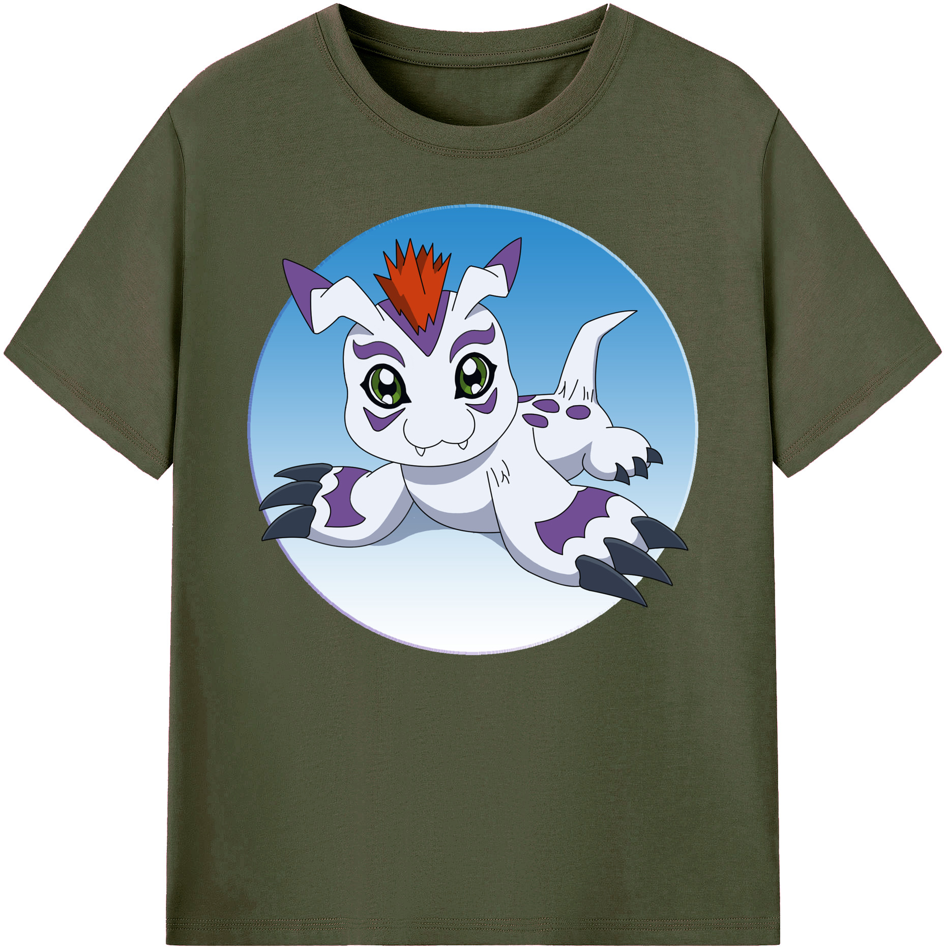 （画像用） Digimon デジタルモンスター/デジモン 綿100％ メンズ半袖Tシャツ｜肌触りやわらか＆通気性